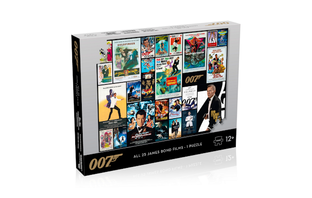 James Bond puzzel van alle film posters met 1000 stukjes!